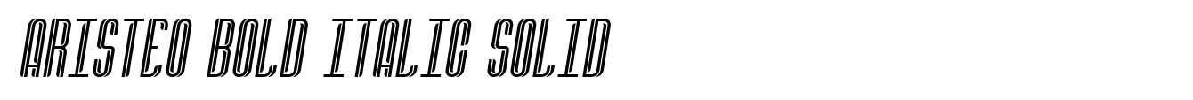 Aristeo Bold Italic Solid